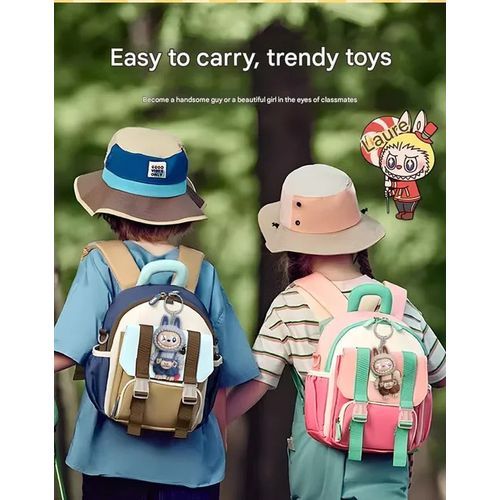 Fahion 2-pack: popular Labubu face-changing keychain doll pendant decompression toy