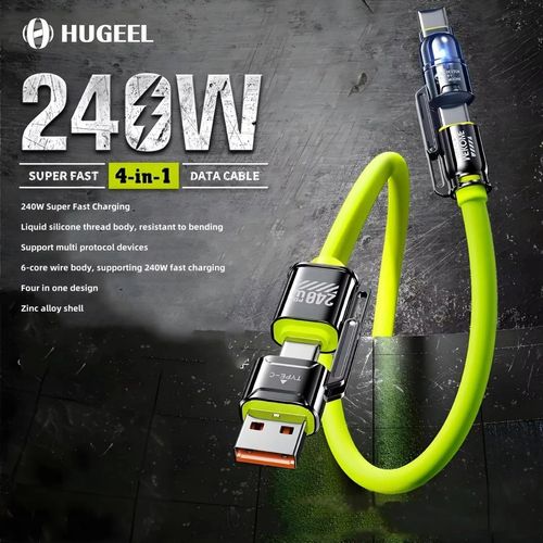 New 4-in-1 PD65W Type-C Data Cable