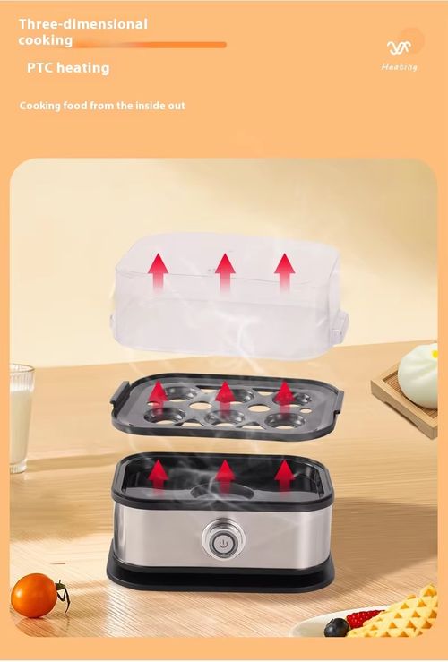Stainless steel egg boiler, small and mini, portable egg cooker, kitchen egg steamer, household breakfast maker, multi-functional egg boiler.