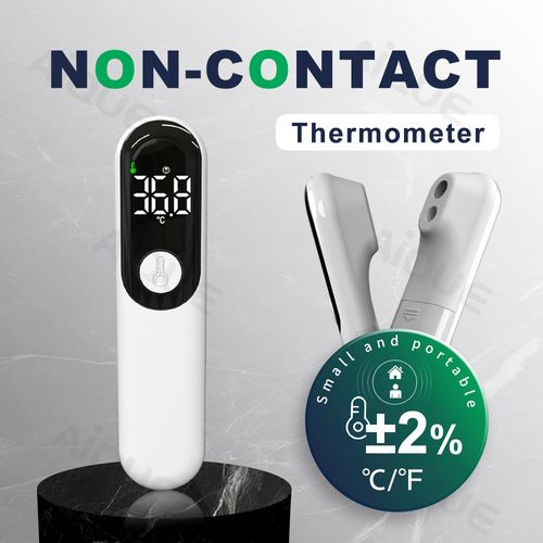 Digital thermometer forehead gun infrared induction 1-second temperature measurement high precision non-contact large screen display one-key operation suitable for home hospital school accurate and convenient to protect health