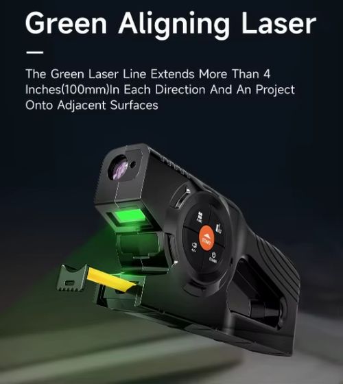 Multi-functional tape measure - length measurement, level detection, durable for home and work