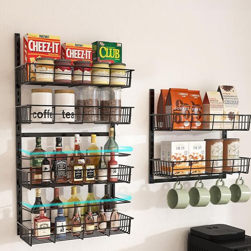 No drilling required just hang it behind the door saving floor space In the kitchen it holds seasonings spatulas easily within reach In the bathroom it organizes shampoos body washes towels keeping countertops tidy