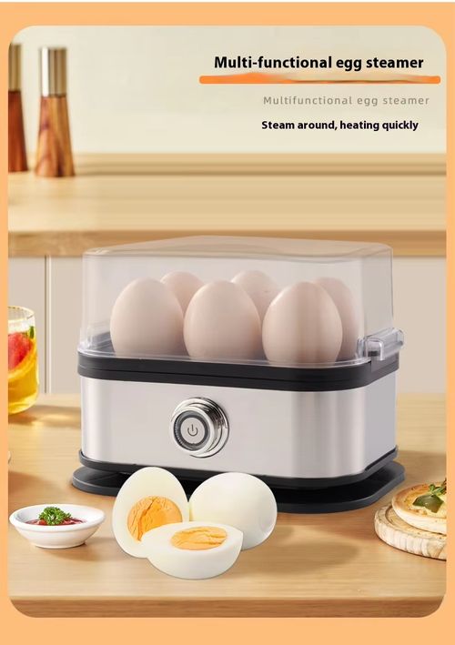 Stainless steel egg boiler, small and mini, portable egg cooker, kitchen egg steamer, household breakfast maker, multi-functional egg boiler.