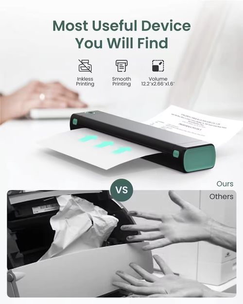 Bluetooth-Enabled Home Printer: Syncs seamlessly with phones, compact design, perfect for home use—easy printing of photos, docs anytime.
