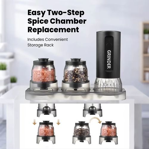 multifunctional electric pepper grinder household multi-spice grinder sichuan pepper sea salt sesame black pepper grinder