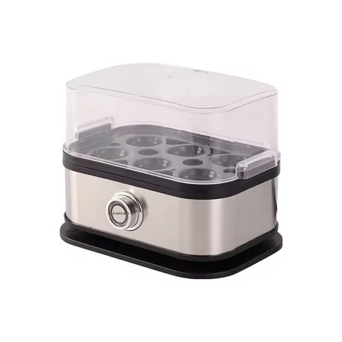 Stainless steel egg boiler, small and mini, portable egg cooker, kitchen egg steamer, household breakfast maker, multi-functional egg boiler.