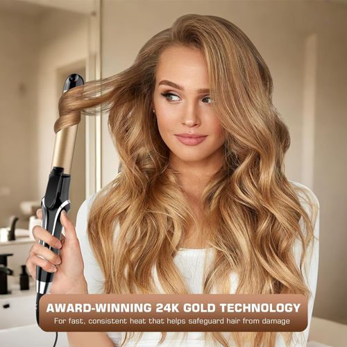 Hair straightener - instant heating, adjustable temp, creates sleek straight hair, salon-quality results at home