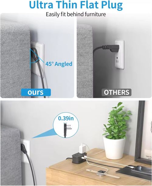 Multifunctional Power Strip: Multiple Outlets, USB Ports, Safe & Compact – Perfect for Home, Office & Travel