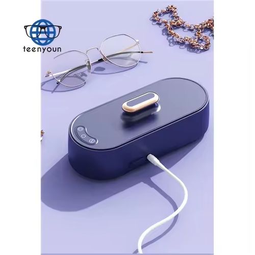 Ultrasonic glasses cleaner, cleaning machine for watches, jewelry and dentures, small-sized household portable ultrasonic cleaner