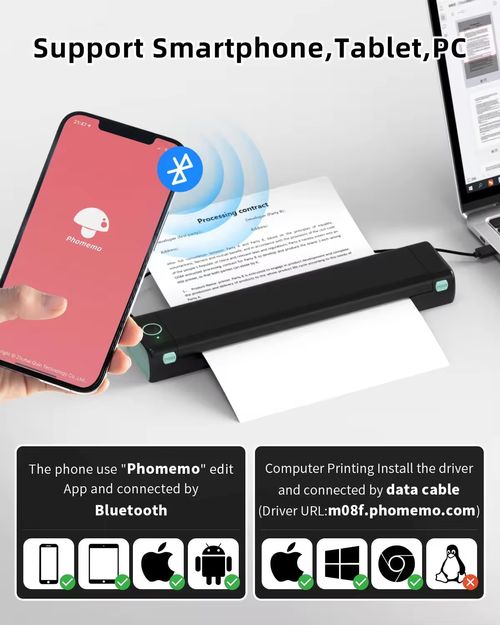 Bluetooth-Enabled Home Printer: Syncs seamlessly with phones, compact design, perfect for home use—easy printing of photos, docs anytime.