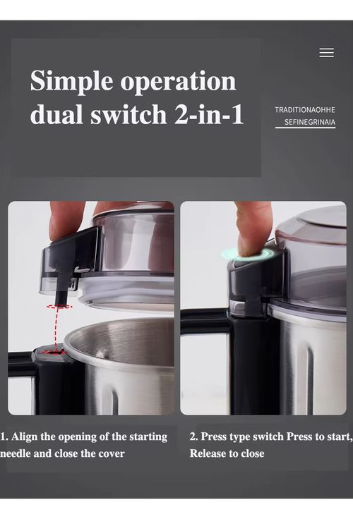 Commercial Electric Stainless Steel Grinder for Dry Nuts Soya Beans Coffee Small Cereals Household Outdoor Use USB for Hotels