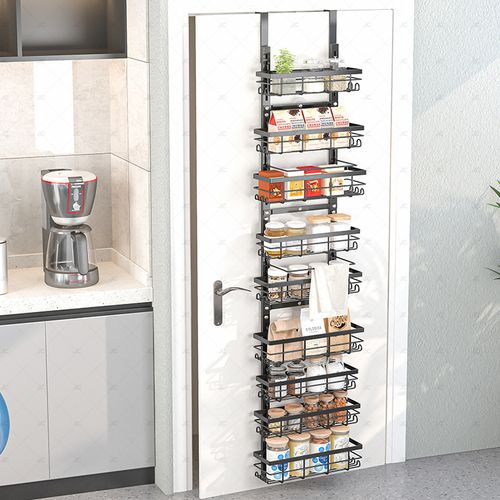 No drilling required just hang it behind the door saving floor space In the kitchen it holds seasonings spatulas easily within reach In the bathroom it organizes shampoos body washes towels keeping countertops tidy