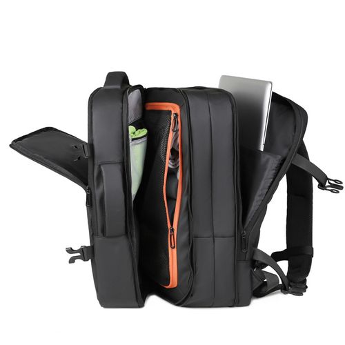 Large Capacity Expandable Men's Backpack - Multi-functional, Short Trip Use, Dry-Wet Separation