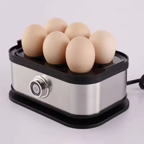 Stainless steel egg boiler, small and mini, portable egg cooker, kitchen egg steamer, household breakfast maker, multi-functional egg boiler.