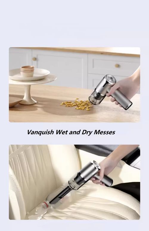 Car vacuum cleaner - powerful suction, compact design, easy to clean for car interiors