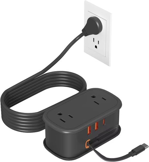 Multifunctional Power Strip: Multiple Outlets, USB Ports, Safe & Compact – Perfect for Home, Office & Travel