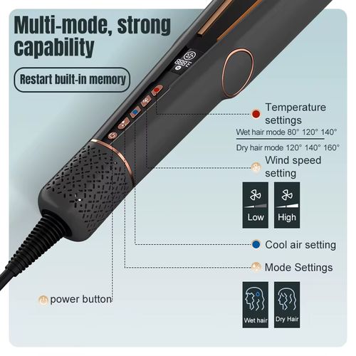 New High-Speed Hair Dryer: Powerful Wind, High Power, Wet & Dry Use, Perfect for Home—Quickly Dries Hair with Strong Force, a Must-Have for Daily Styling.