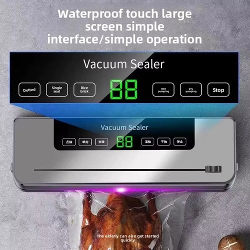 Sealer machine efficient sealing for food bags plastic packages easy to operate home kitchen use