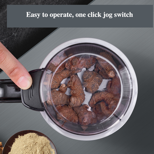 Commercial Electric Stainless Steel Grinder for Dry Nuts Soya Beans Coffee Small Cereals Household Outdoor Use USB for Hotels