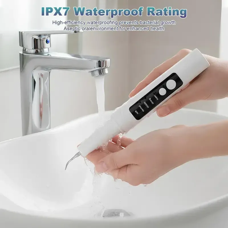 🎄 Electric Tooth Cleaner - 🦷 Effectively removes plaque, tartar, and stains, preventing cavities, bad breath, and gum disease. Suitable for family use.