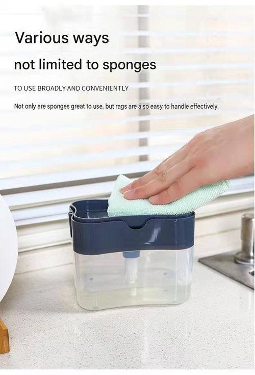 Dish soap dispenser for cleaning pot brushes