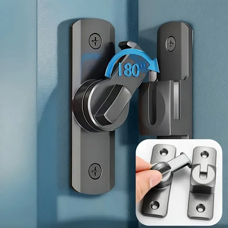 Manual door locks can be installed at 90° and 180°.