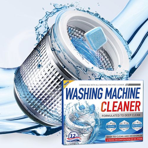 Washing Machine CleanerDescaler - 24 high-efficiency cleaning tablets, compatible with all brands of washing machines, safely removes dirt, bacteria, and other contaminants. Suitable for all brands of washing machines, one-year supply.