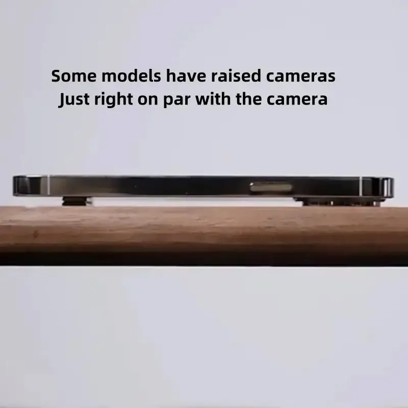 Mini phone stand, foldable, invisible, and portable metal phone holder, suitable for desktop use and compatible with all mobile phones.