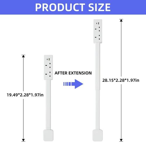 Rotating wall power extension cord