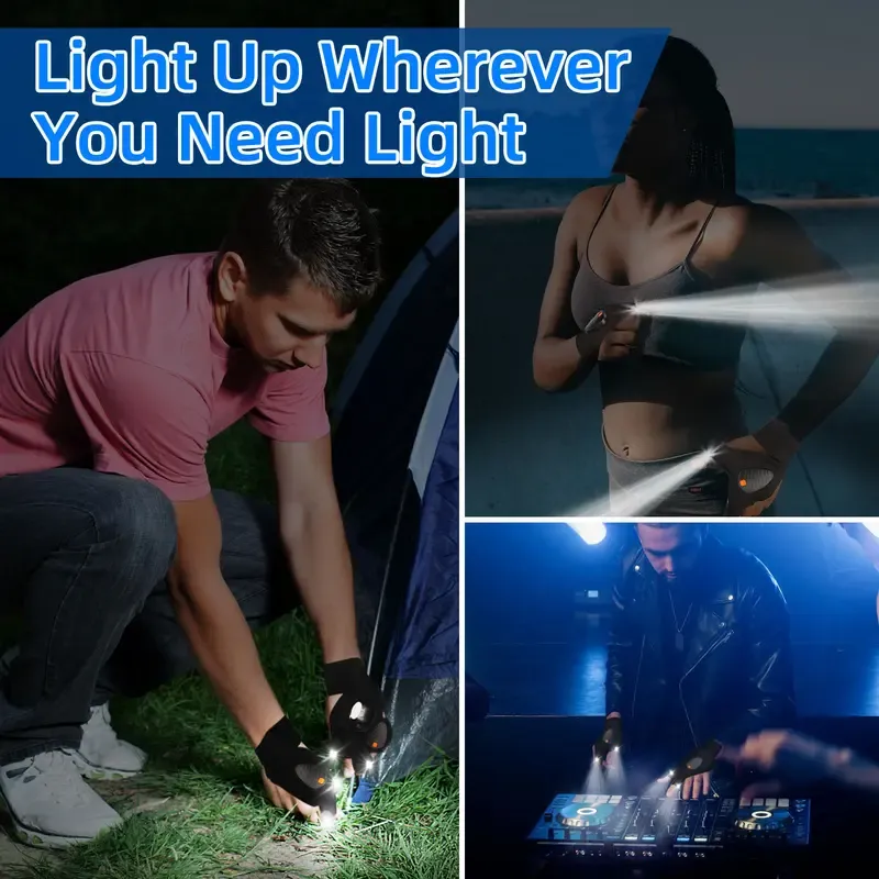 LED gloves, outdoor gloves, repair gloves
