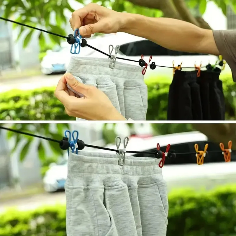 Outdoor clothesline