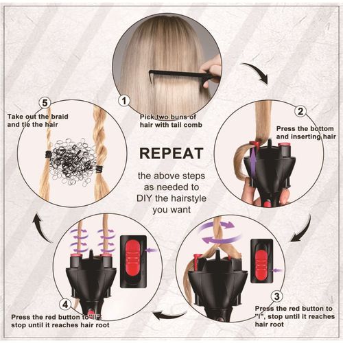 Automatic hair braiding machine