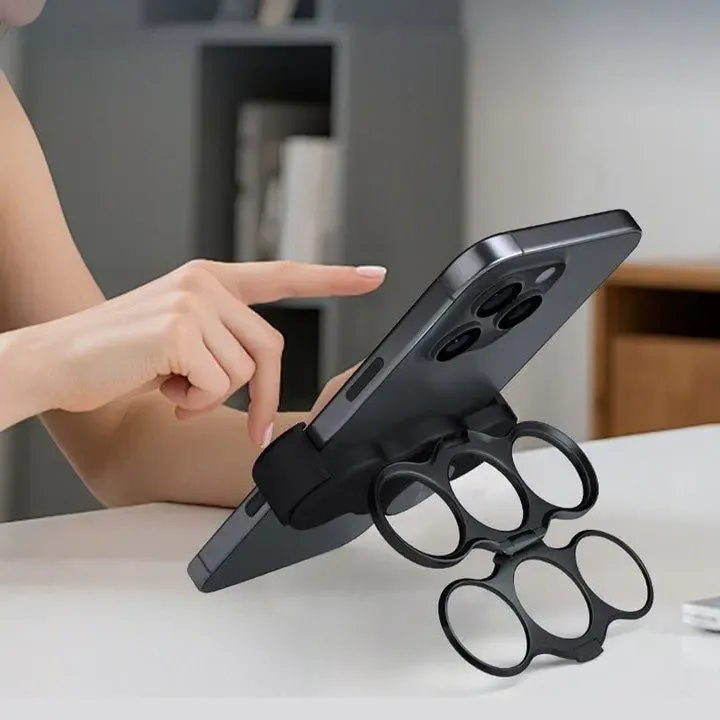 Three-finger phone holder