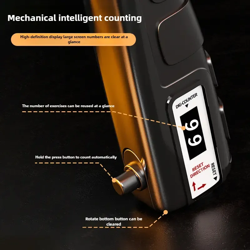 Men's adjustable hand grip strengthener with counter function