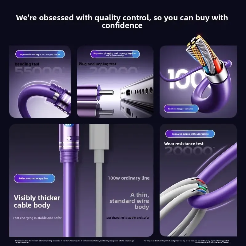 Comes with a scented charging cable.