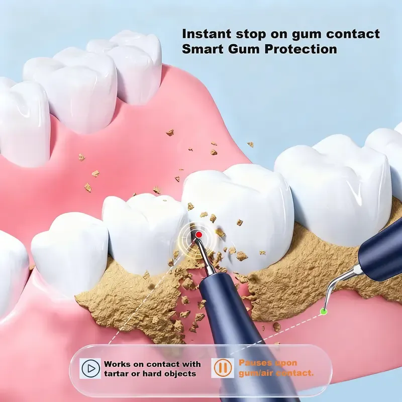 🎄 Electric Tooth Cleaner - 🦷 Effectively removes plaque, tartar, and stains, preventing cavities, bad breath, and gum disease. Suitable for family use.