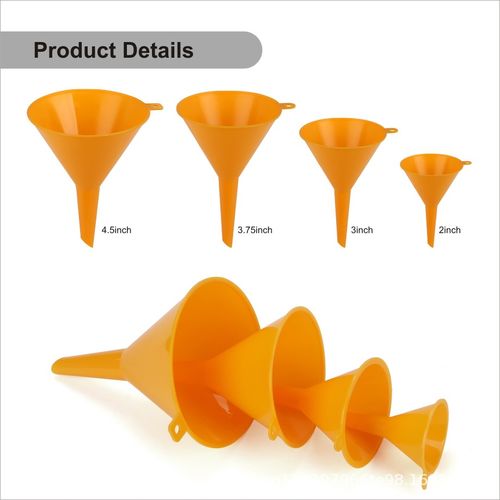 19-piece oil funnel set, automotive oil funnel kit, compatible with various car models.