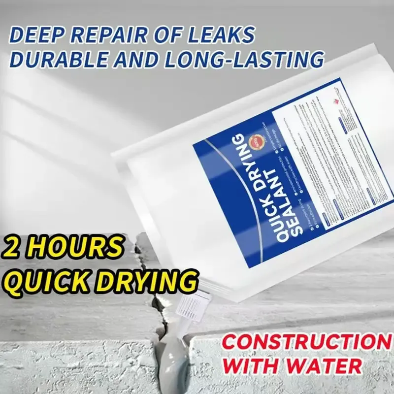 Grouting and leak-sealing cement adhesive