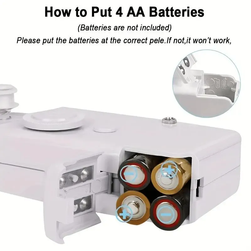 Handheld Sewing Machine Mini Portable Cordless with Accessory Kit for Quick Stitching Easy to Operate for Home Travel and DIY Sewing Machine for Beginners Sewingmachine(Battery not included)