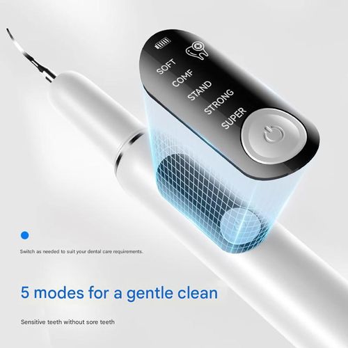🎄 Electric Tooth Cleaner - 🦷 Effectively removes plaque, tartar, and stains, preventing cavities, bad breath, and gum disease. Suitable for family use.