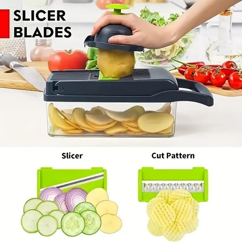 Vegetable slicer shredder  grinder cabbage shredder onion and potato and fruit chopper essential kitchen tool for easy meal  preparation kitchen utensils  onion and potato grater