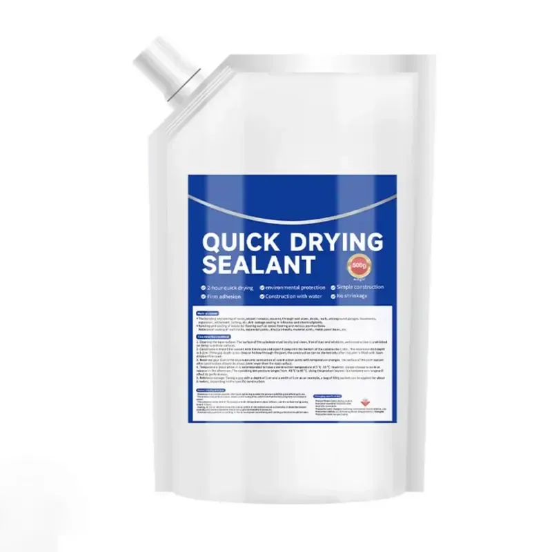 Grouting and leak-sealing cement adhesive