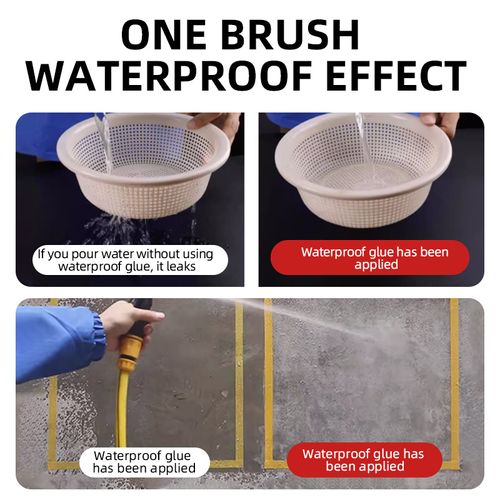 Transparent waterproof sealant (no need to remove tiles)