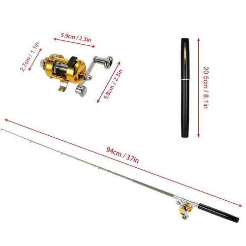 Aluminum Alloy Pocket-Sized Pen Style Fishing Rod - Compact, Portable, and Ultra-Lightweight for Ice Raft, Bridge, and Travel Fishing - Perfect Gift for Fishing Enthusiasts and Beginners