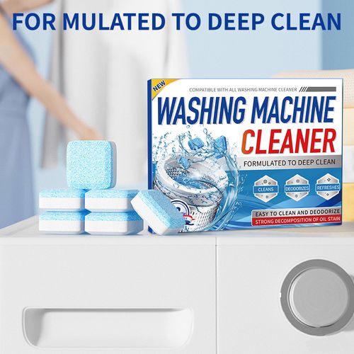 Washing Machine CleanerDescaler - 24 high-efficiency cleaning tablets, compatible with all brands of washing machines, safely removes dirt, bacteria, and other contaminants. Suitable for all brands of washing machines, one-year supply.
