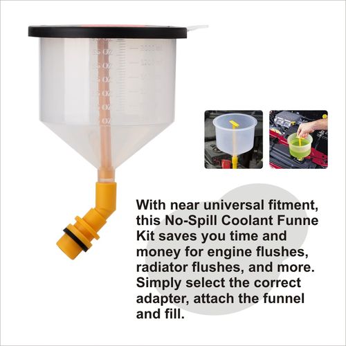 19-piece oil funnel set, automotive oil funnel kit, compatible with various car models.