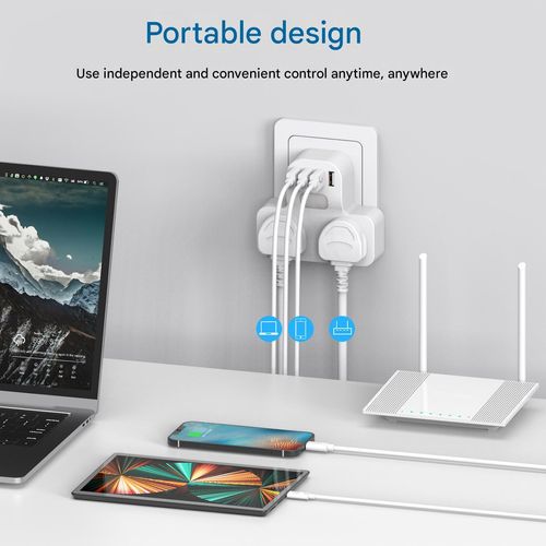 Converter socket with night light