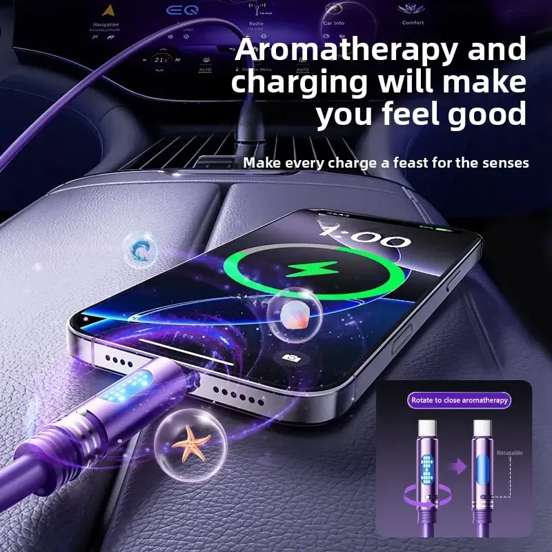 Comes with a scented charging cable.