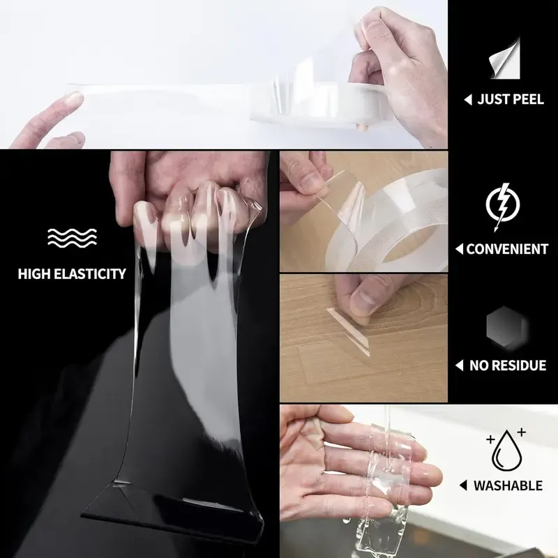 Nano double-sided strong adhesive tape