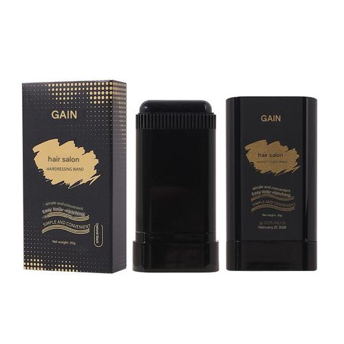 Waterproof hair dye stick for covering gray hair and highlighting.